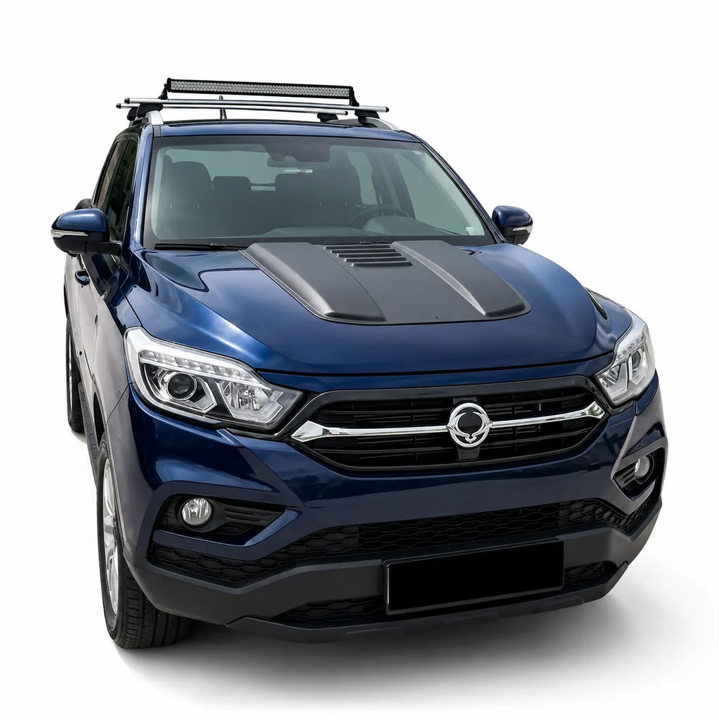 VW Amarok, Navara & Musso Bonnet Scoop — Matte Black