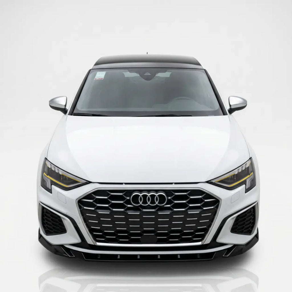 Audi A3 & S3 Front Splitter — S-Line Sedan 8Y (2020–2024) Gloss Black