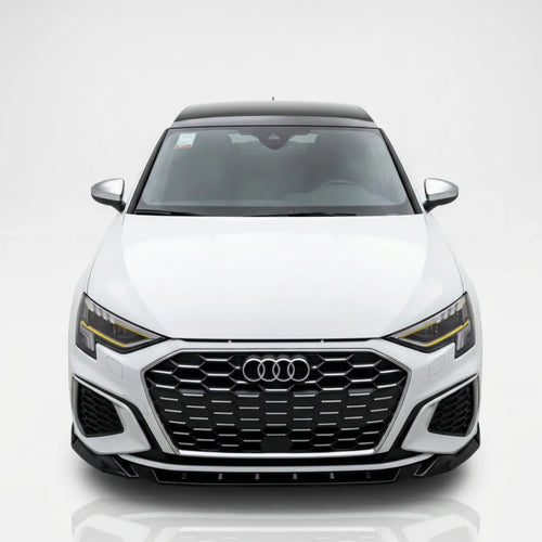 Audi A3 & S3 Front Splitter — S-Line Sedan 8Y (2020–2024) Gloss Black