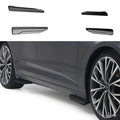 Audi A6 S-Line & S6 Side Skirts (4pcs) — C8 Sedan & Avant 2019+ Gloss Black