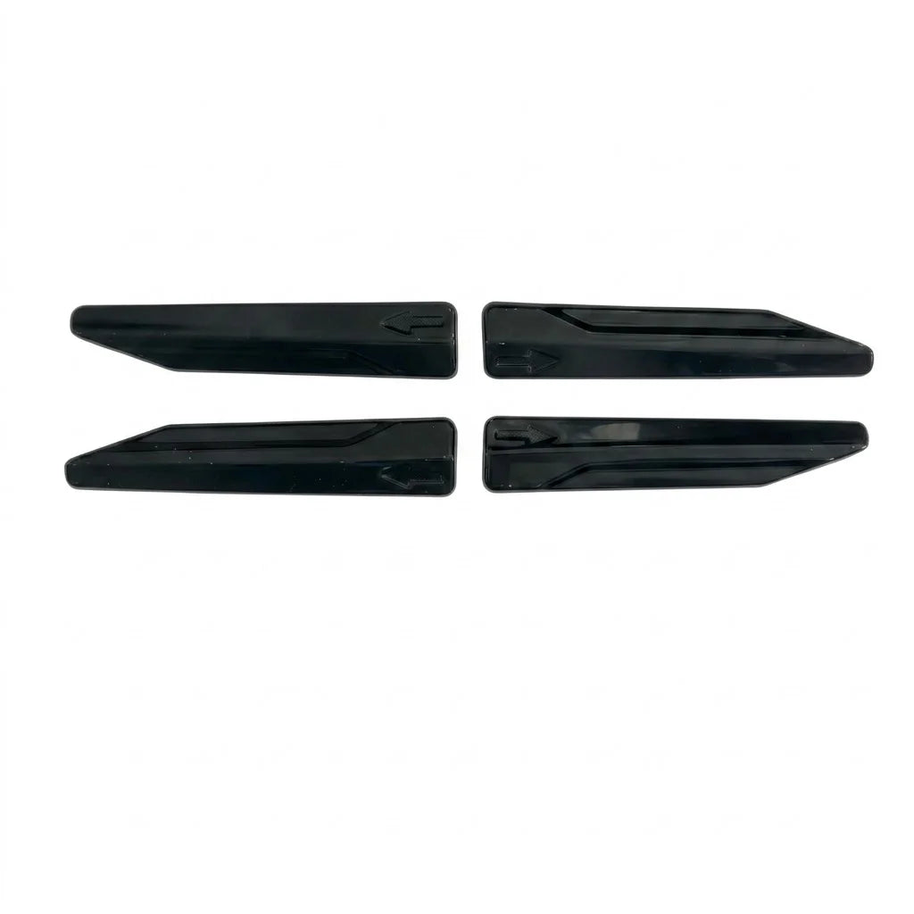 Audi A6 S-Line & S6 Side Skirts (4pcs) — C8 Sedan & Avant 2019+ Gloss Black