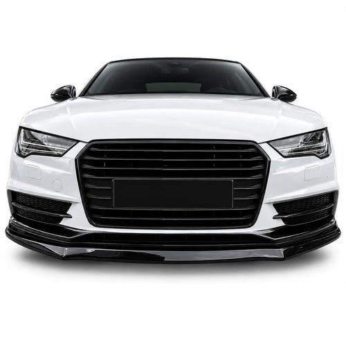Audi A7 S-Line & S7 Front Splitter — C7 Facelift 2014–2017 Gloss Black