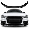 Audi A7 S-Line & S7 Front Splitter — C7 Facelift 2014–2017 Gloss Black