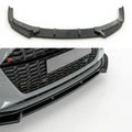 Audi RS6 C8 Front Splitter — 2019+ Gloss Black