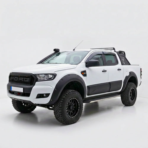 Body Cladding Set (4 Pcs) for FORD Ranger T6 / T7 / T8 (2012–2022) — Matte Black