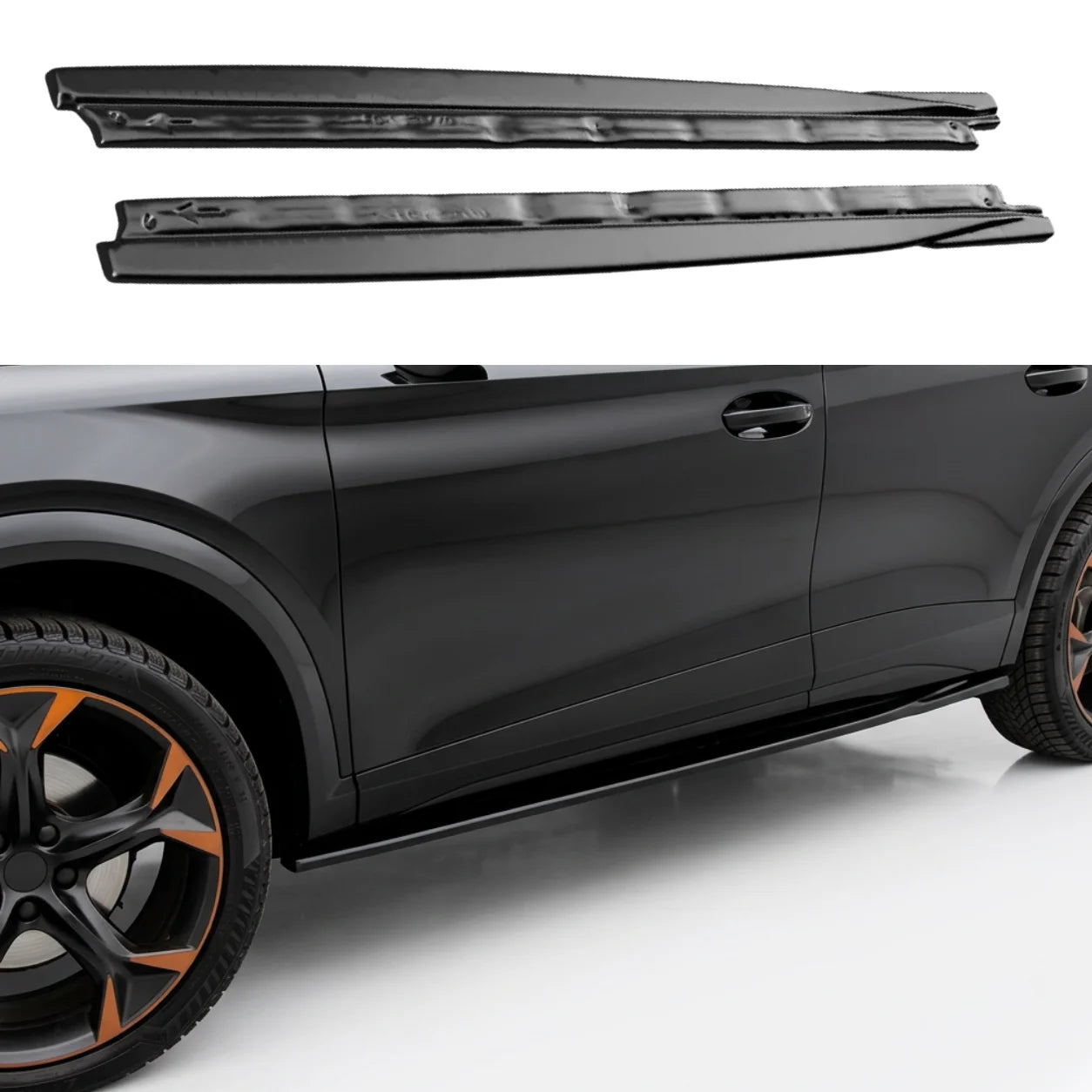 Cupra Formentor Side Skirts (2pcs) — MK1 2020+ Gloss Black