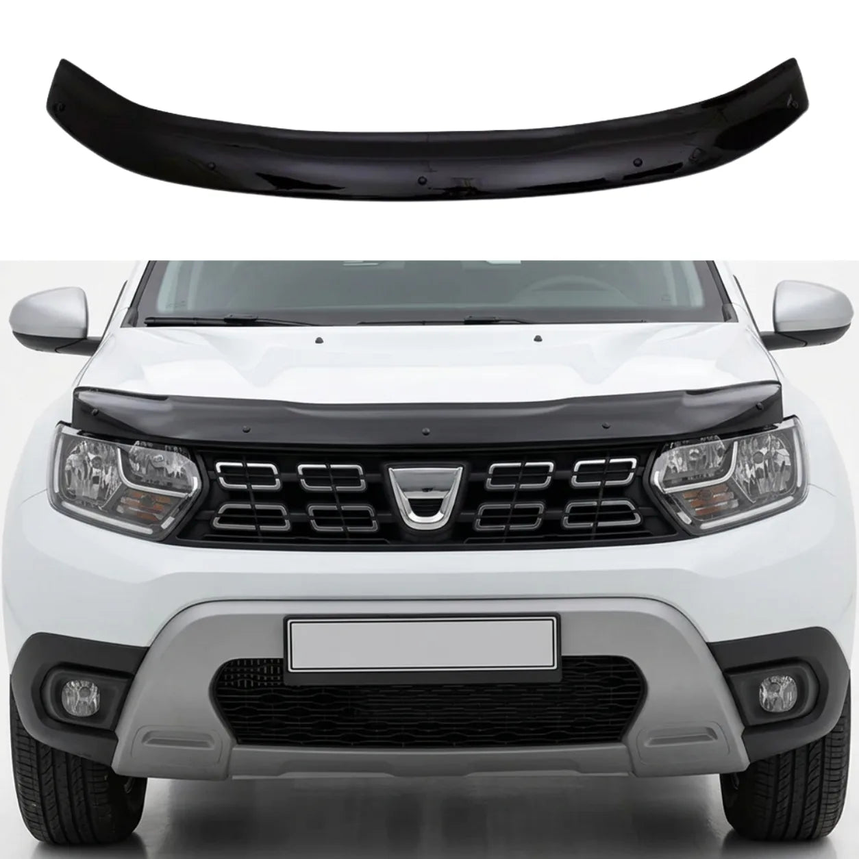 Dacia Duster Series 2 Bonnet Protector — 2018+ Gloss Black