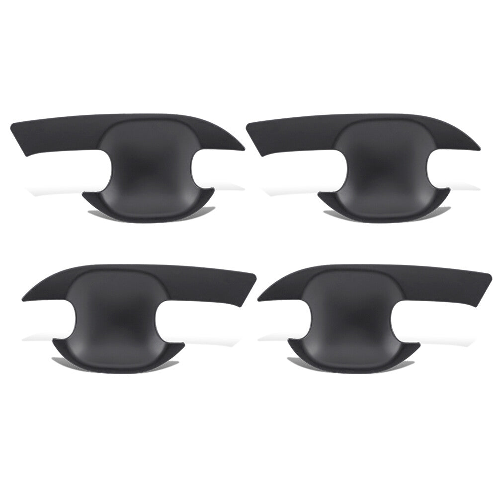 Ford Ranger Door Handle Bowl Inserts (4pcs) — T7 T8 2015–2022 Matte Black
