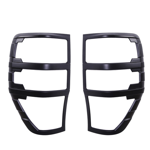 Ford Ranger Headlight & Tail Light Covers (4pcs) — T6 2012–2014 Matte Black