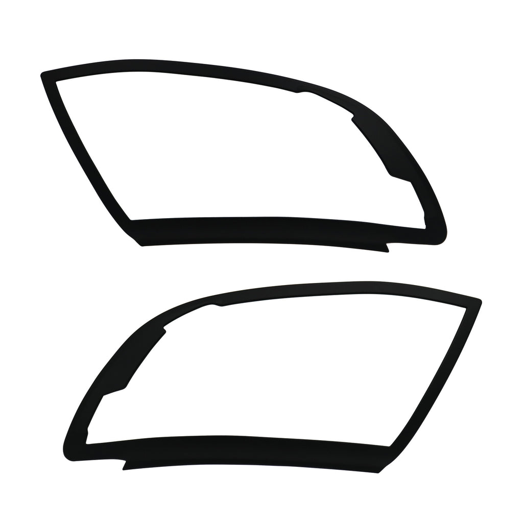 Ford Ranger Headlight & Tail Light Covers (4pcs) — T6 2012–2014 Matte Black