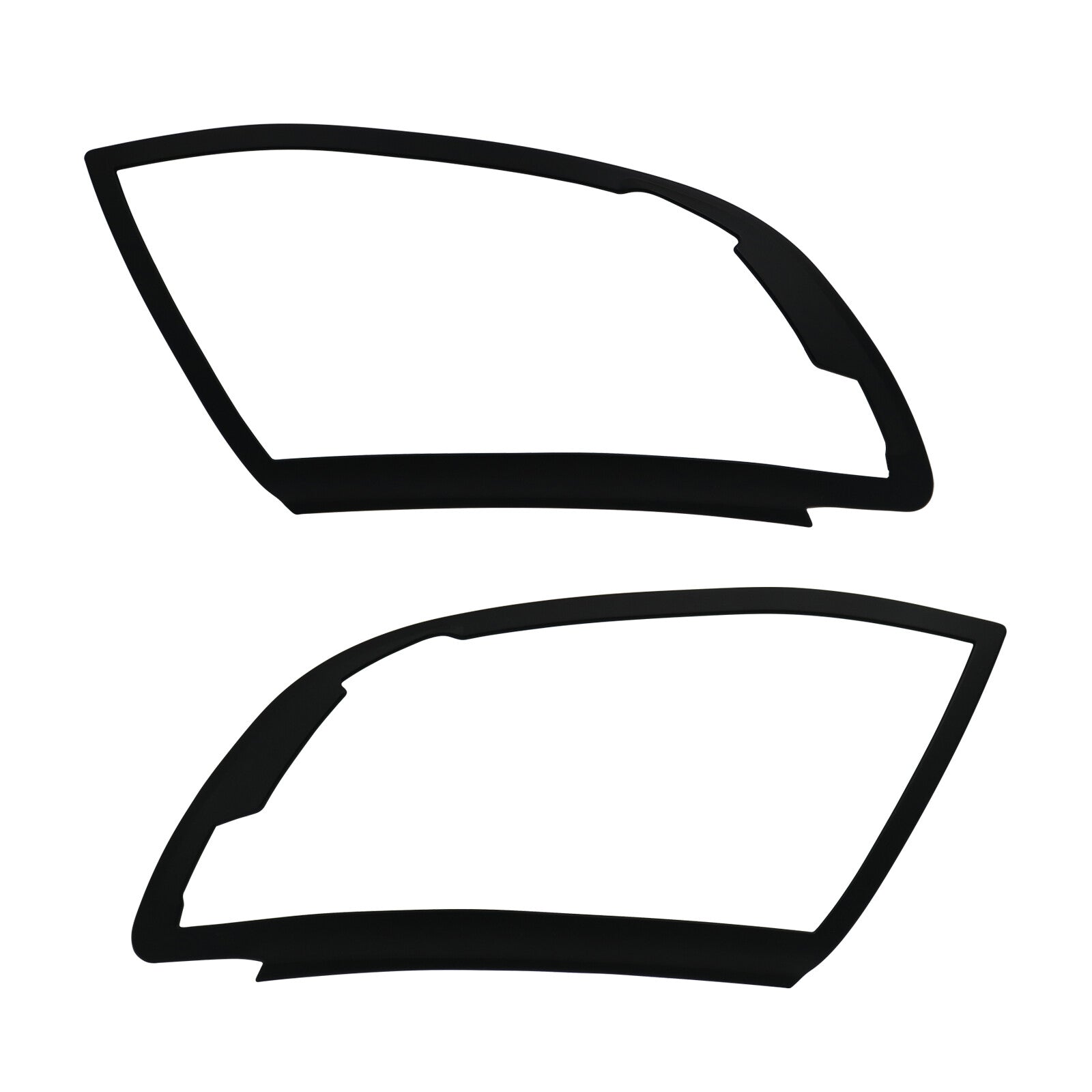 Ford Ranger Headlight & Tail Light Covers (4pcs) — T6 2012–2014 Matte Black