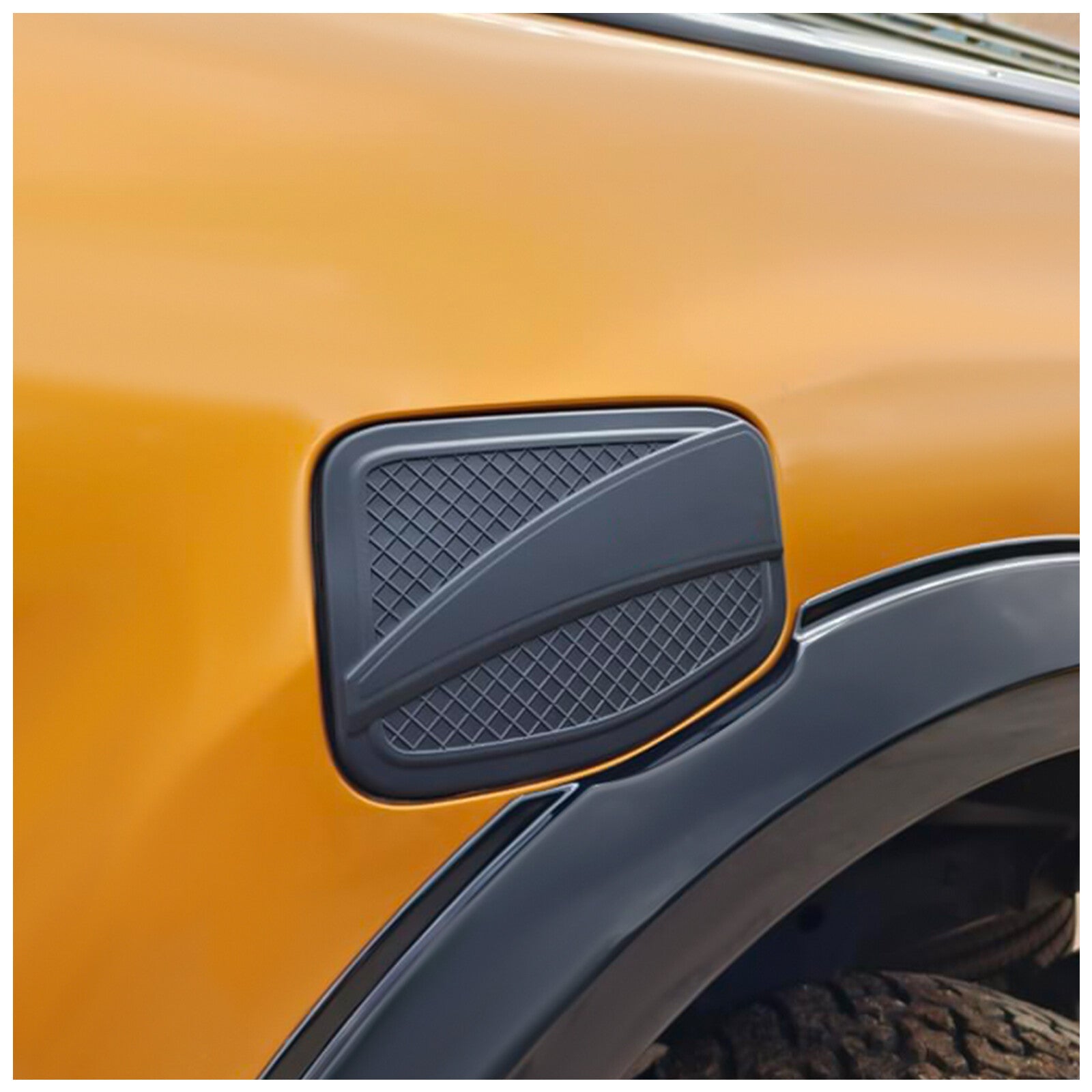 Ford Ranger Fuel Tank Cap Cover Trim — T6 T7 T8 2012–2022 Matte Black