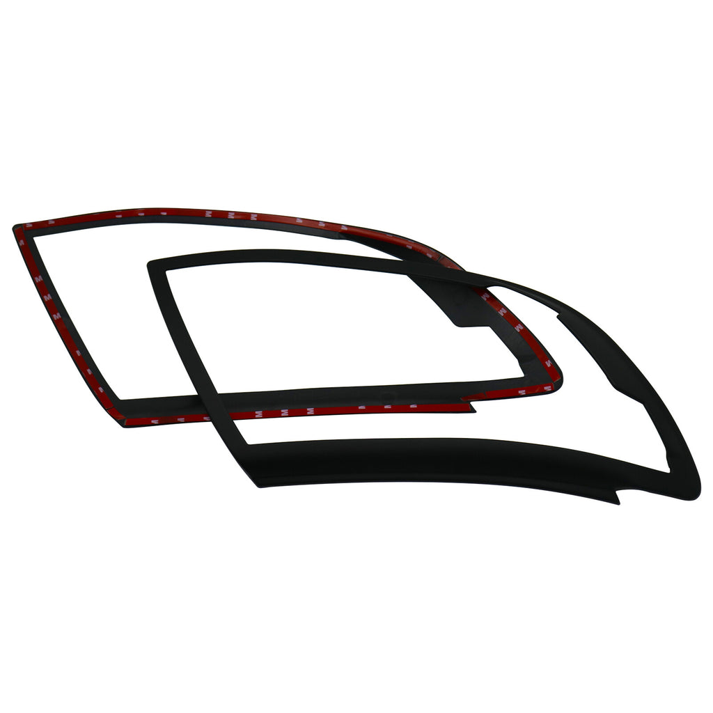 Ford Ranger Headlight & Tail Light Covers (4pcs) — T6 2012–2014 Matte Black