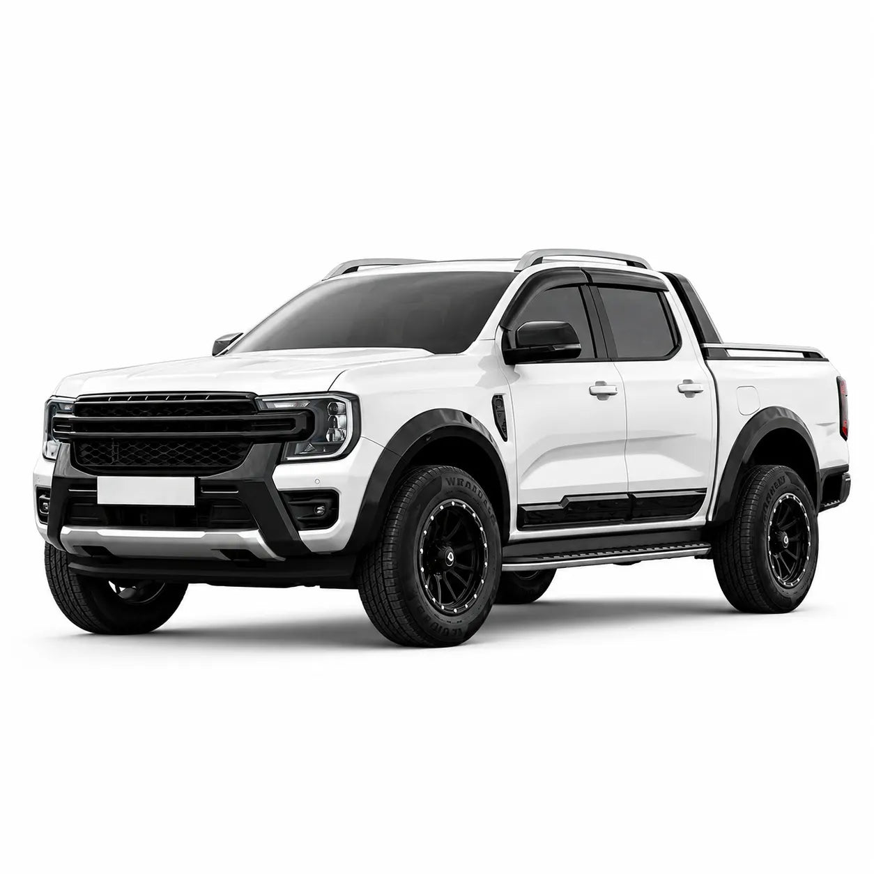 Ford Ranger T9 Body Cladding (4pcs) — 2022+ Gloss Black