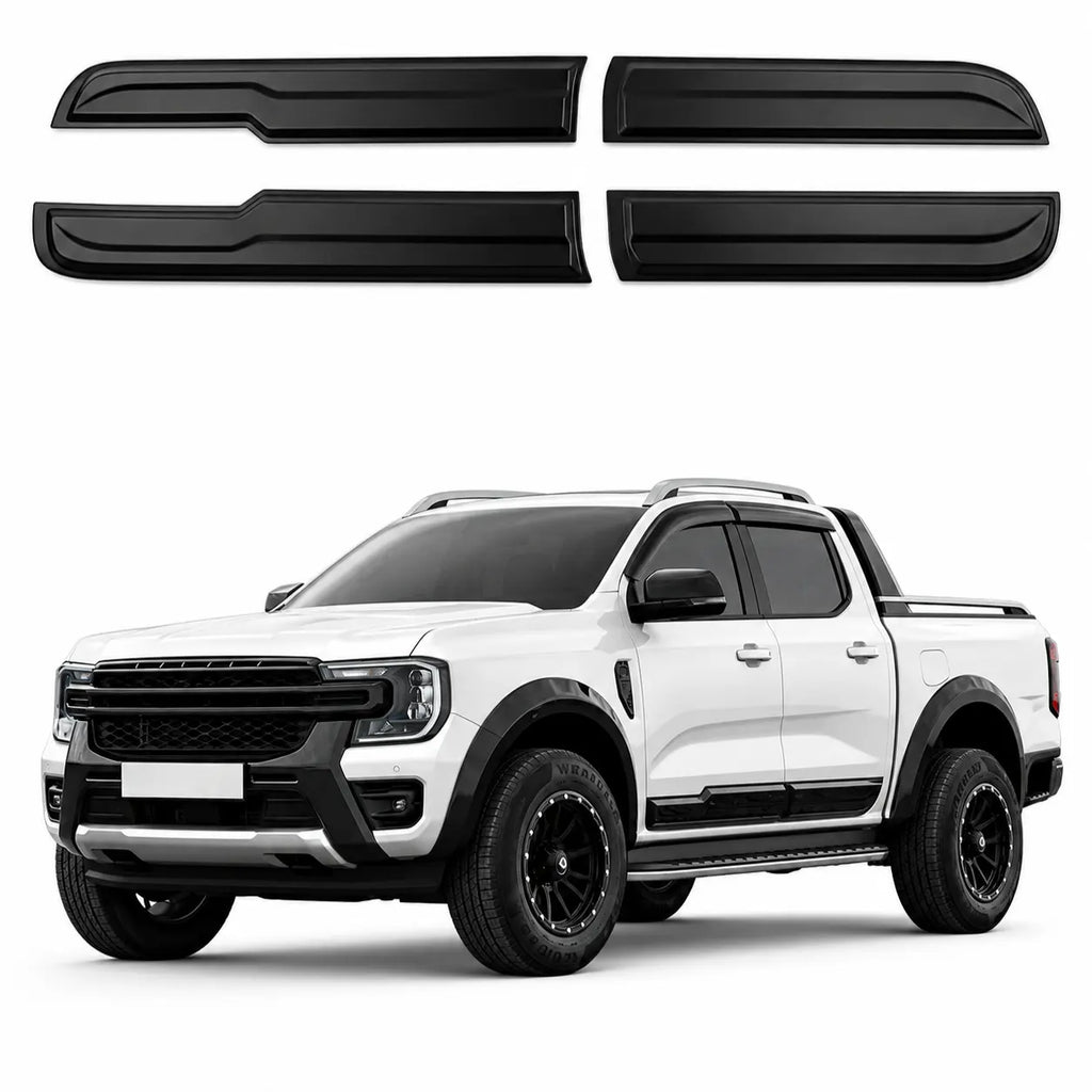 Ford Ranger T9 Body Cladding (4pcs) — 2022+ Gloss Black