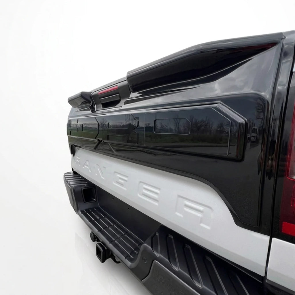 Ford Ranger T9 Tailgate Cover — 2022+ Gloss Black (Camera Compatible)
