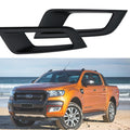 Ford Ranger Wildtrak Fog Light Covers (Pair) — T7 2015–2018 Matte Black