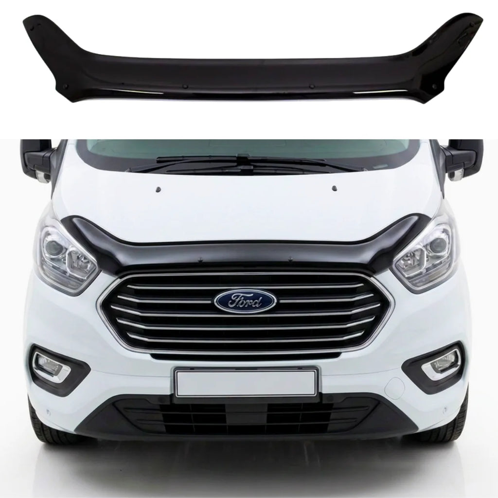 Ford Transit Custom Facelift Bonnet Protector — 2018–2023 Gloss Black