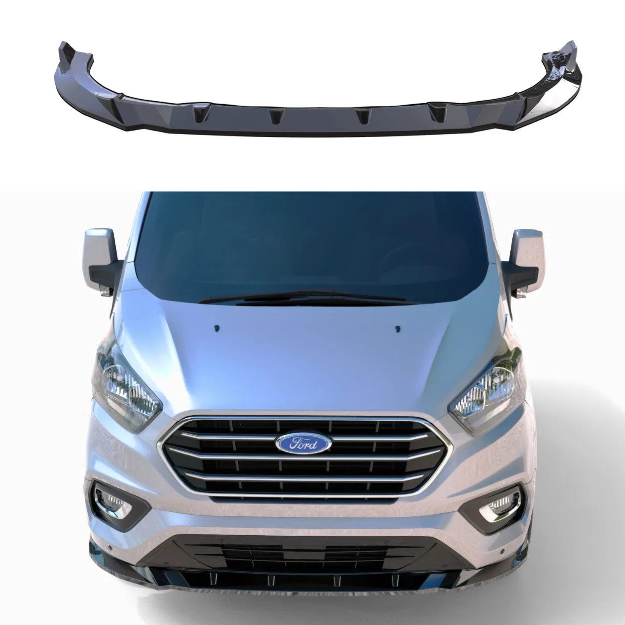 Ford Transit Front Splitter — Mk9 (2020+) Gloss Black