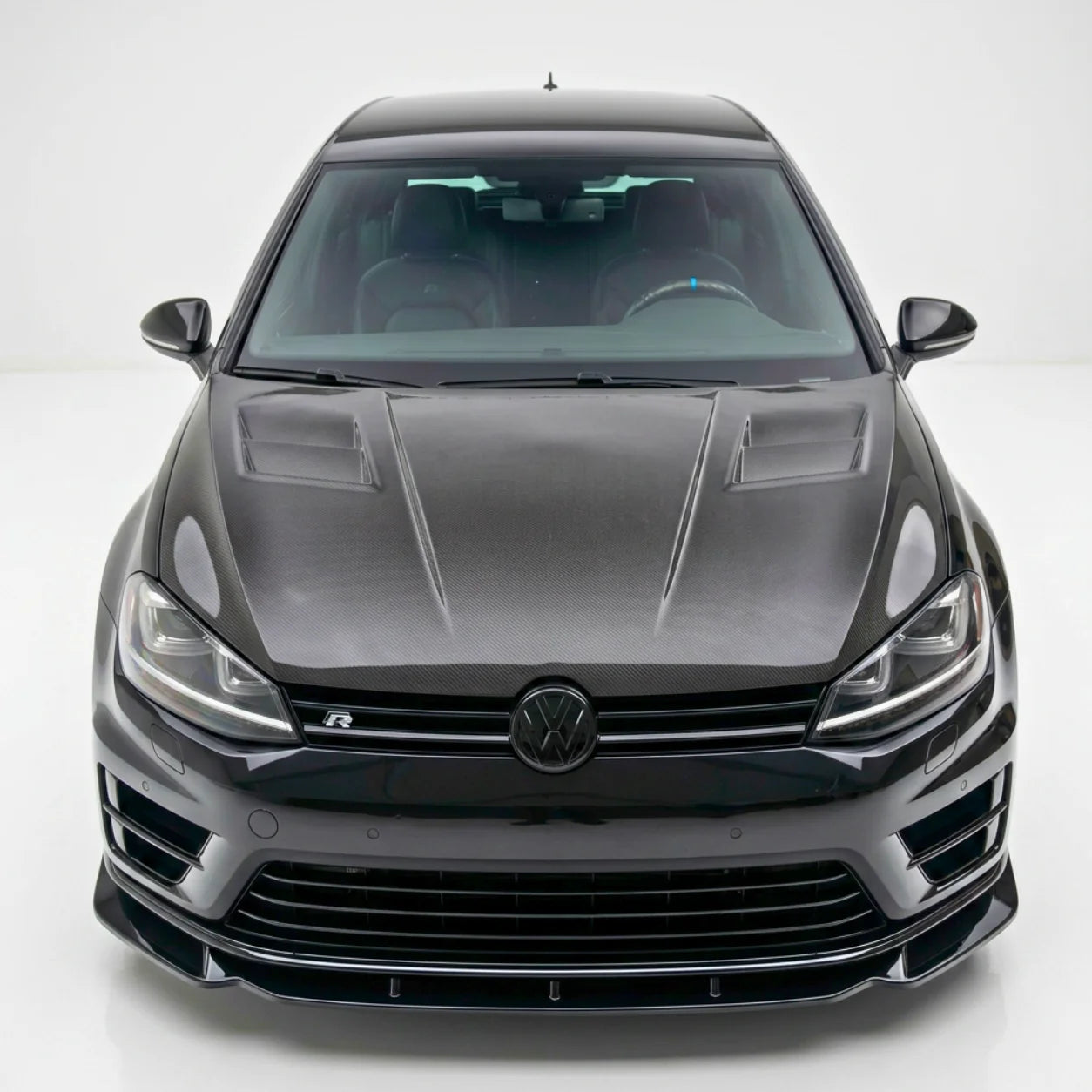 Front Splitter for Volkswagen Golf MK7 R (2013–2016) — Gloss Black