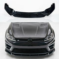 Front Splitter for Volkswagen Golf MK7 R (2013–2016) — Gloss Black