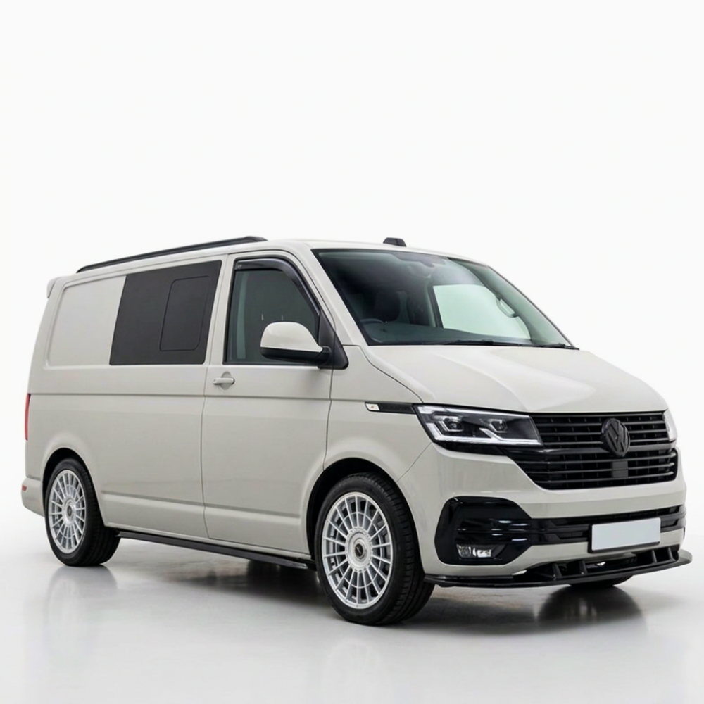 Front Splitter for Volkswagen Transporter T6.1 (2019–2024) — Gloss Black
