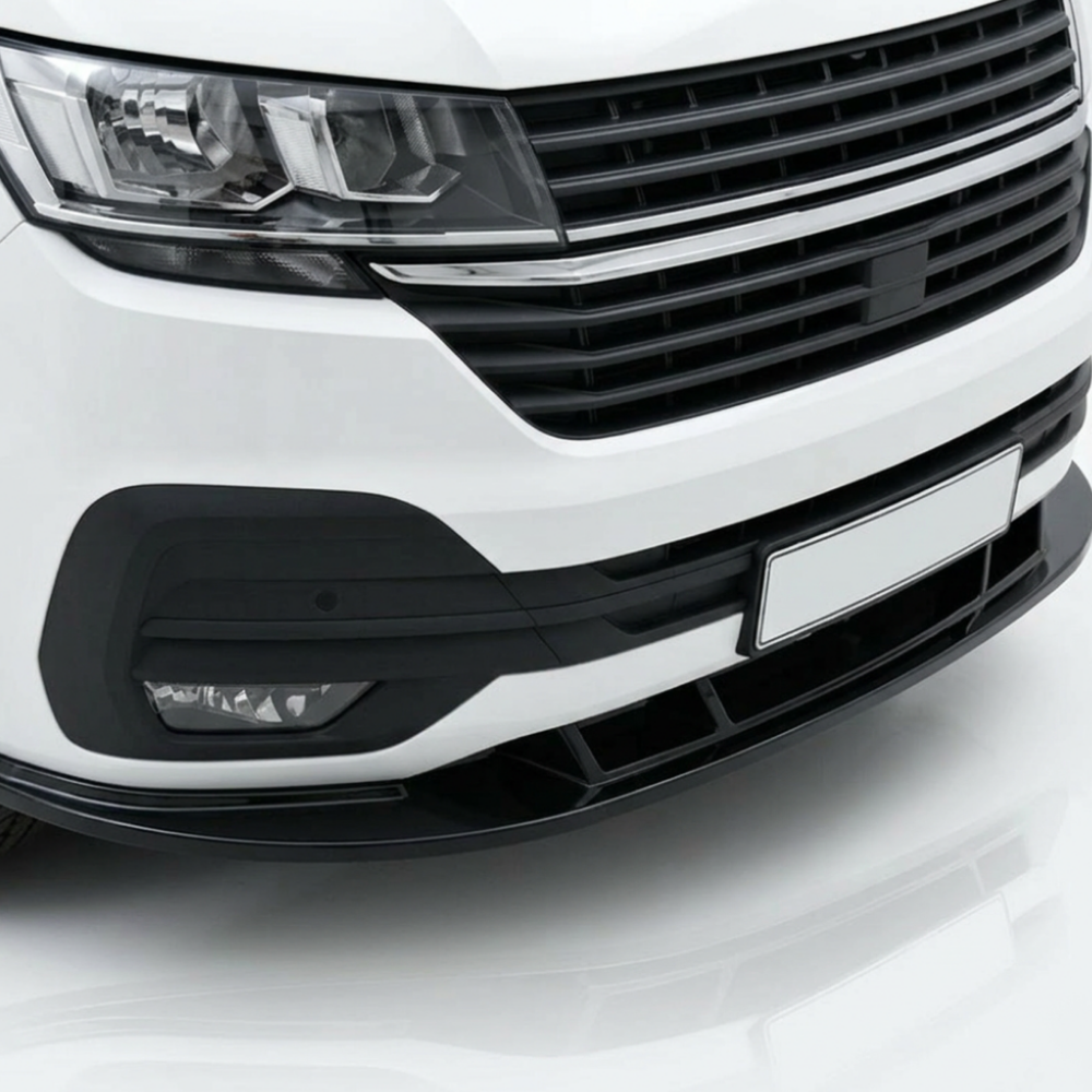 Front Splitter for Volkswagen Transporter T6.1 (2019–2024) — Gloss Black