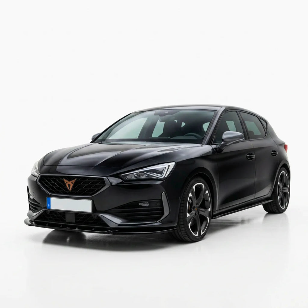 Front Splitter for CUPRA Leon (2020–2024) — Gloss Black