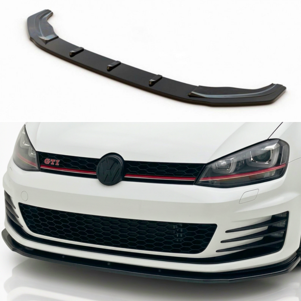 Front Splitter for Volkswagen Golf Mk7 GTI (2013–2016) — Gloss Black