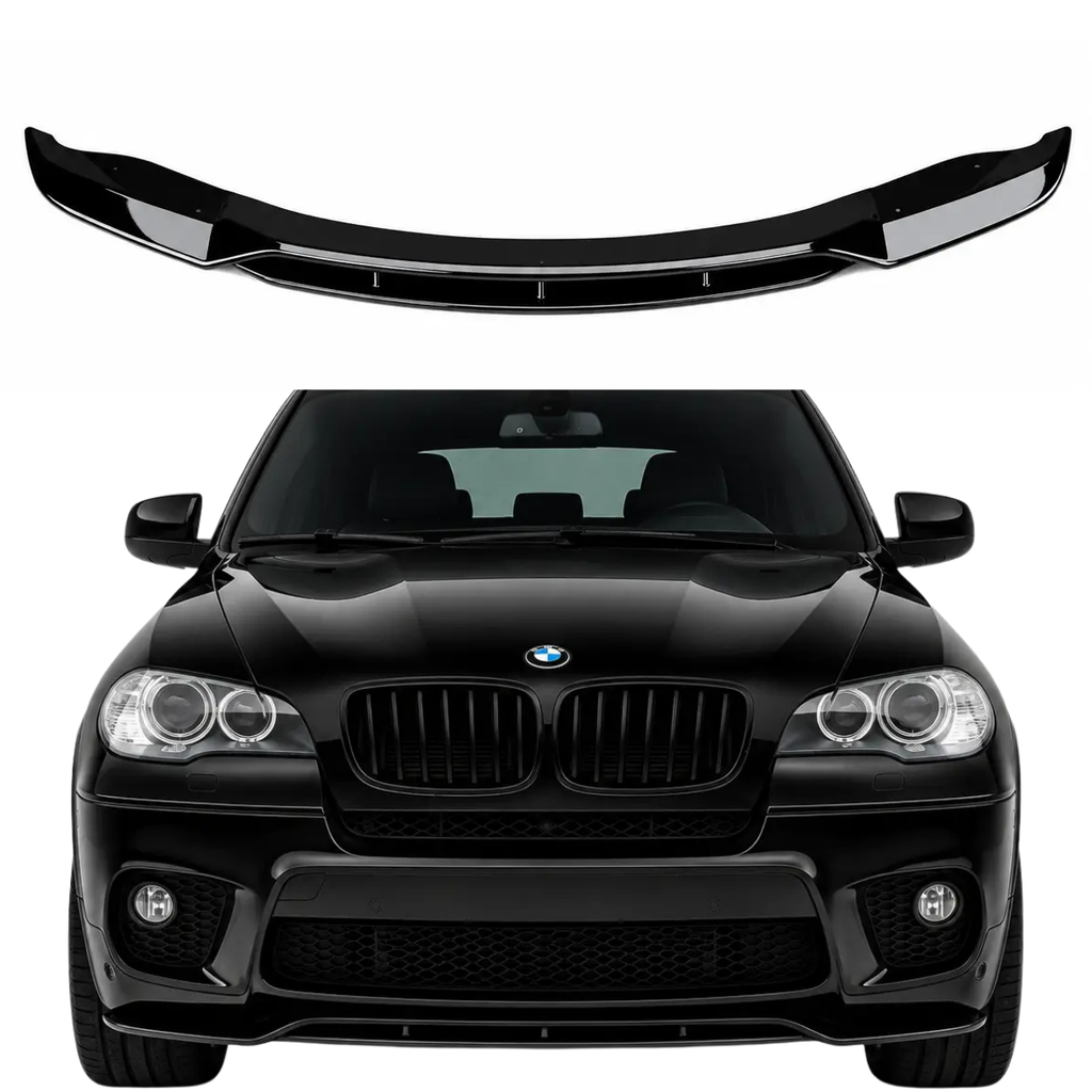 Front Splitter for BMW X5 E70 Facelift M Sport (2010–2013) — Gloss Black