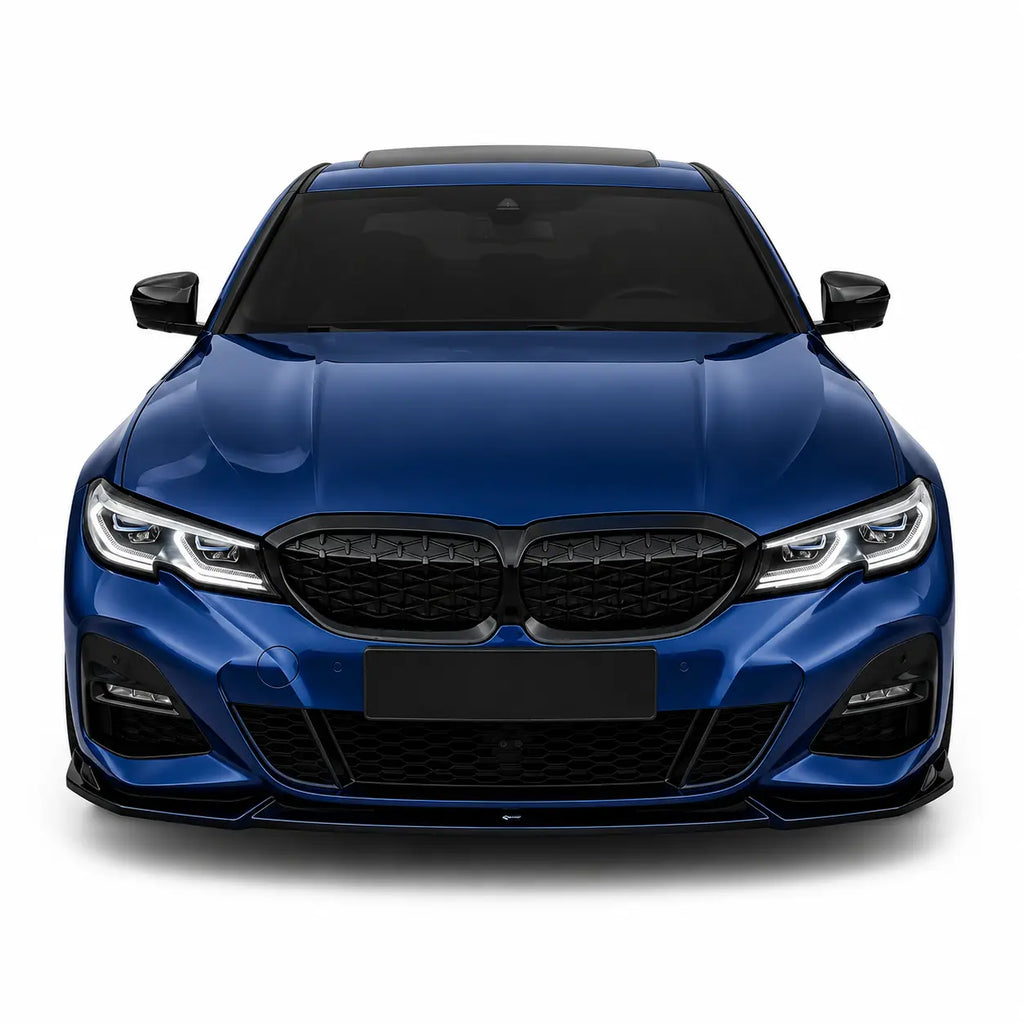 Front Splitter for BMW 3 Series G20-G21 M-Sport (2018–2022) — Gloss Black