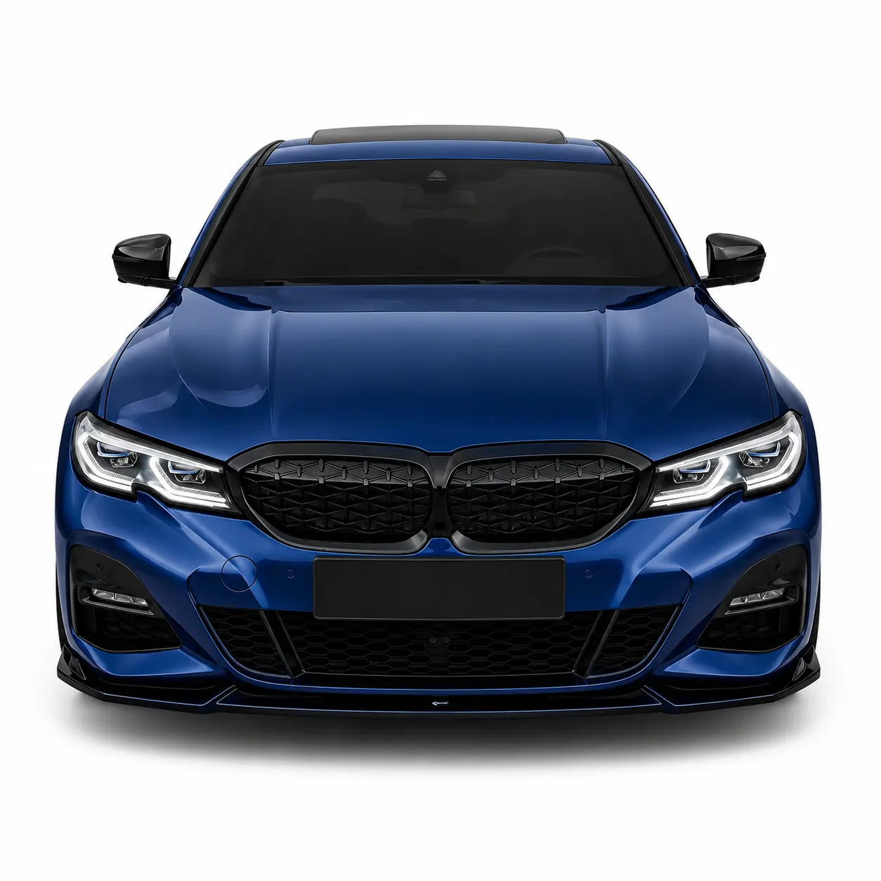 Front Splitter for BMW 3 Series G20-G21 M-Sport (2018–2022) — Gloss Black