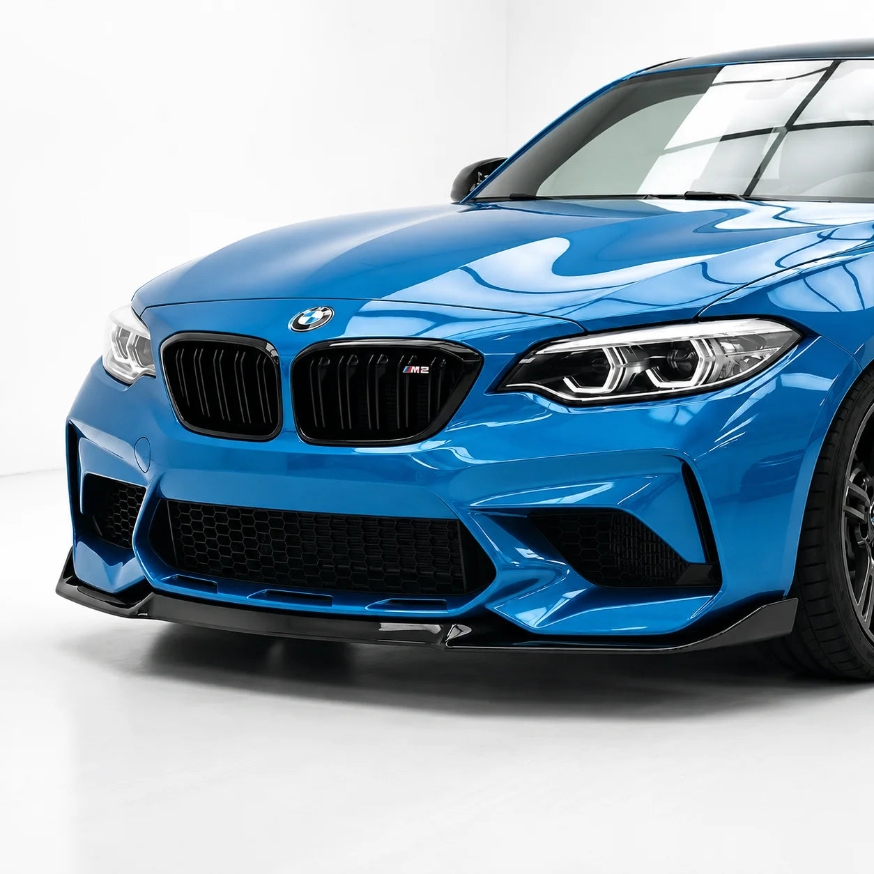 Front Splitter for BMW M2 Competition F87 (2018–2020) — Gloss Black