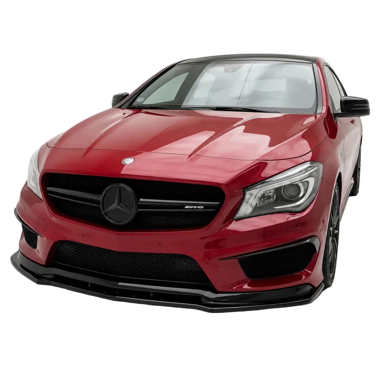 Front Splitter for Mercedes CLA45 AMG C117 (2013–2016) — Gloss Black