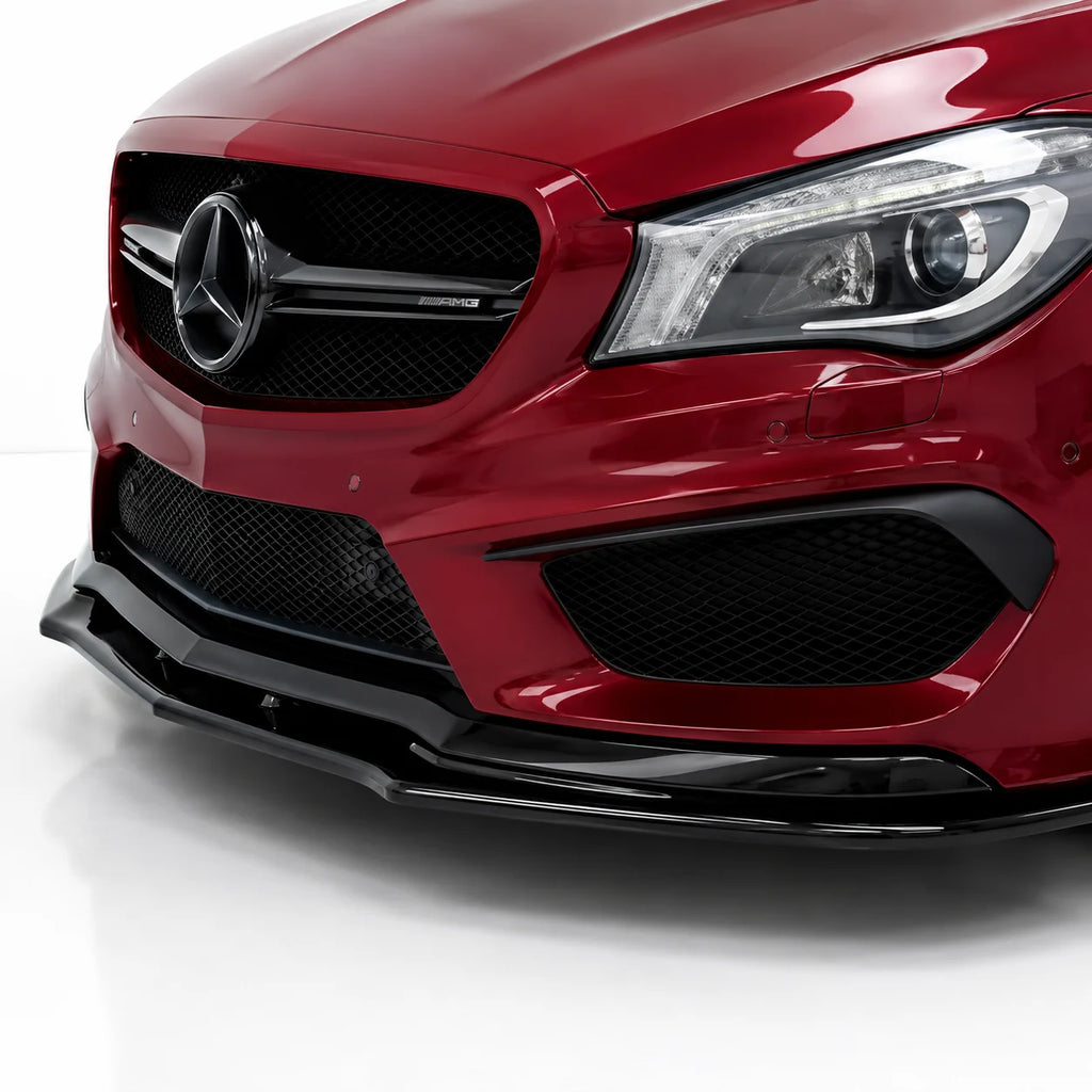 Front Splitter for Mercedes CLA45 AMG C117 (2013–2016) — Gloss Black