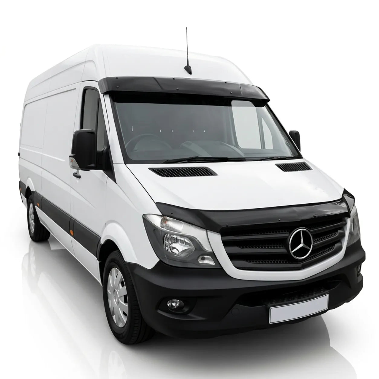 Mercedes Sprinter Facelift Bonnet Protector — 2014–2018 Gloss Black