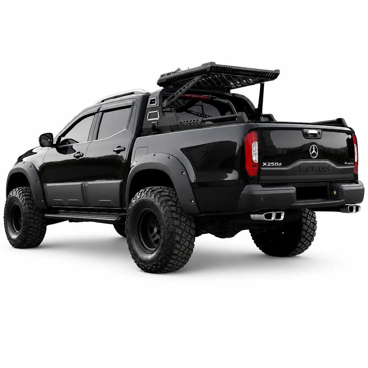 Mercedes X-Class Body Cladding (4pcs) — W470 2017+ Matte Black