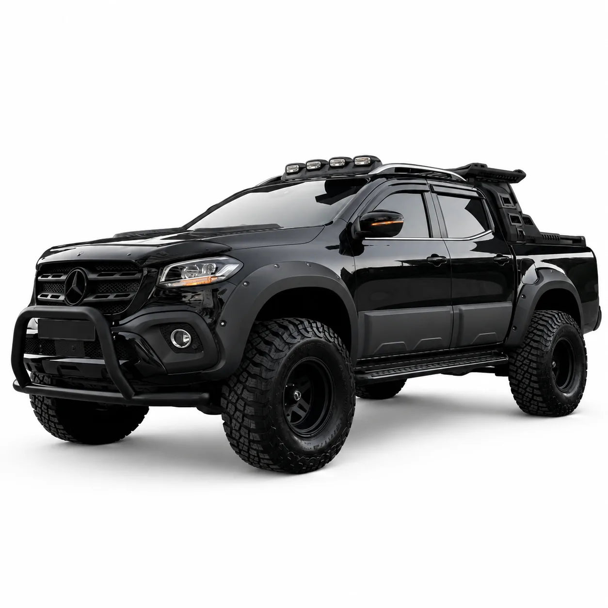 Mercedes X-Class Body Cladding (4pcs) — W470 2017+ Matte Black