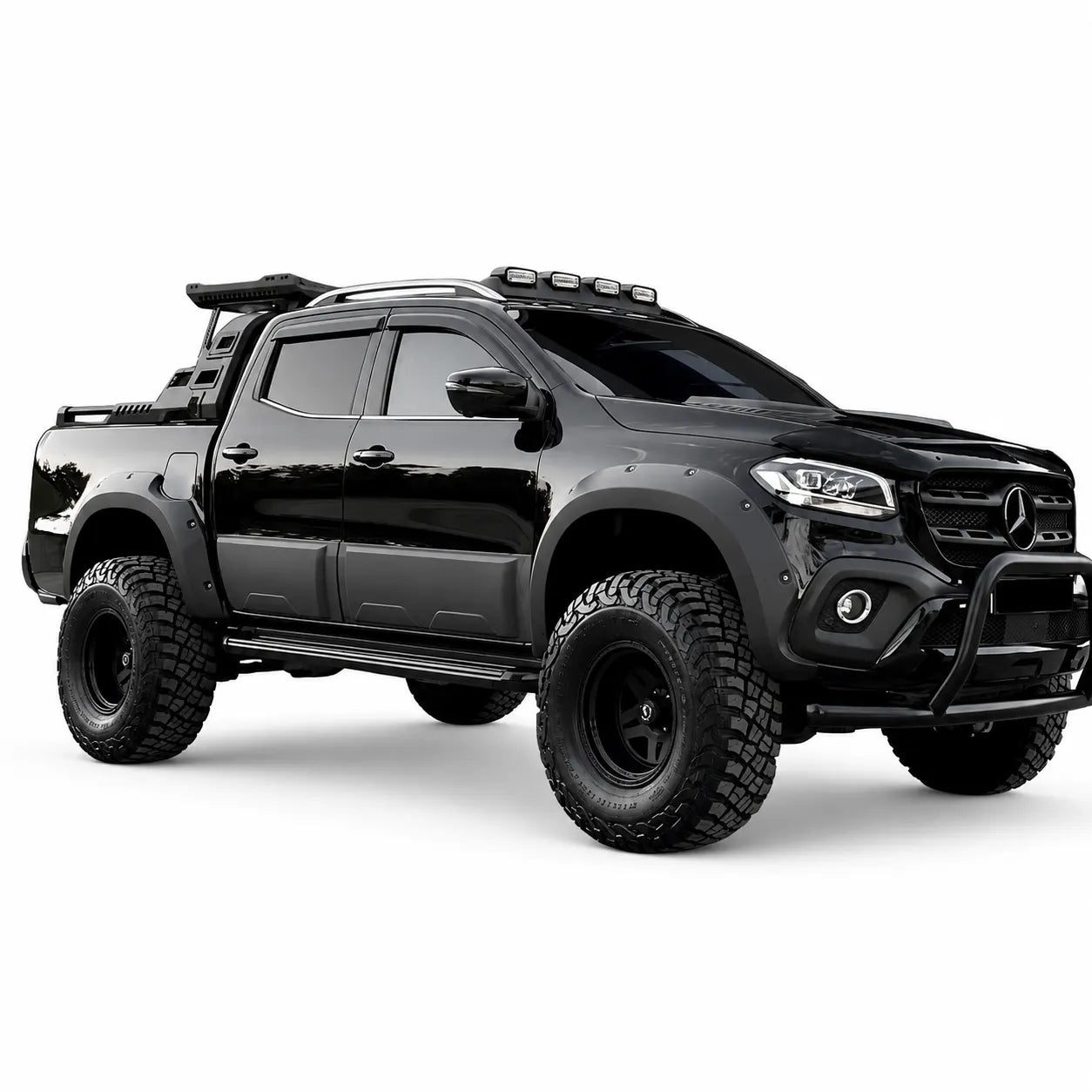 Mercedes X-Class Body Cladding (4pcs) — W470 2017+ Matte Black