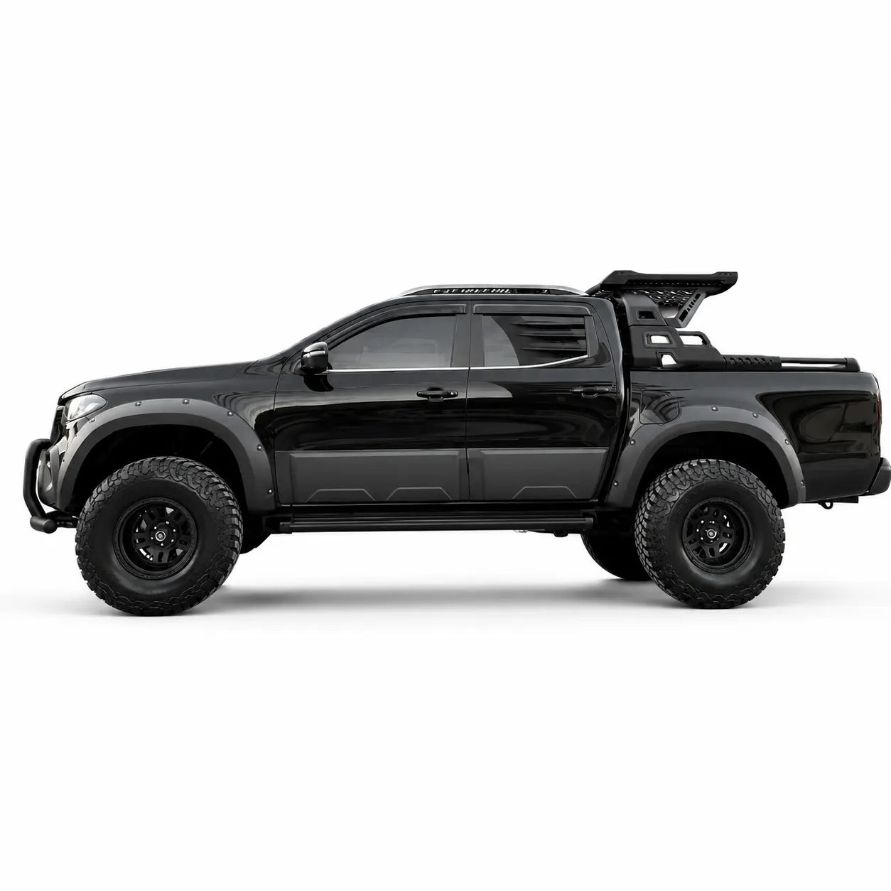 Mercedes X-Class Body Cladding (4pcs) — W470 2017+ Matte Black