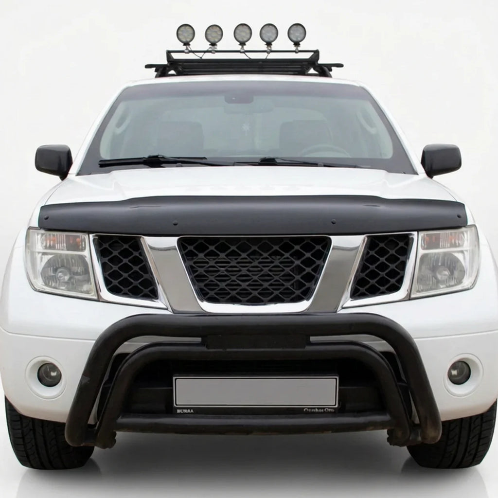 Nissan Navara D40 Bonnet Protector — 2005–2010 Gloss Black