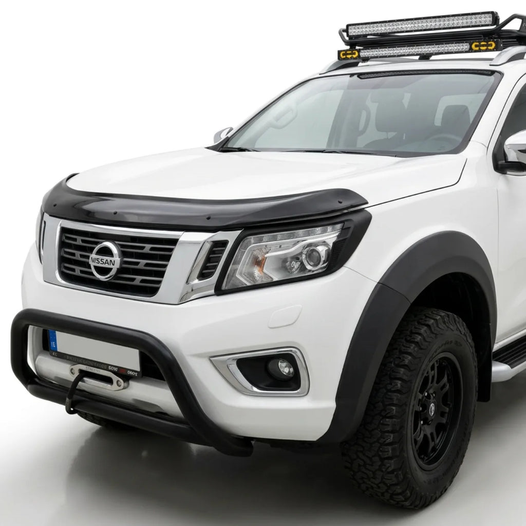 Nissan Navara NP300 Bonnet Protector — 2014–2021 Gloss Black