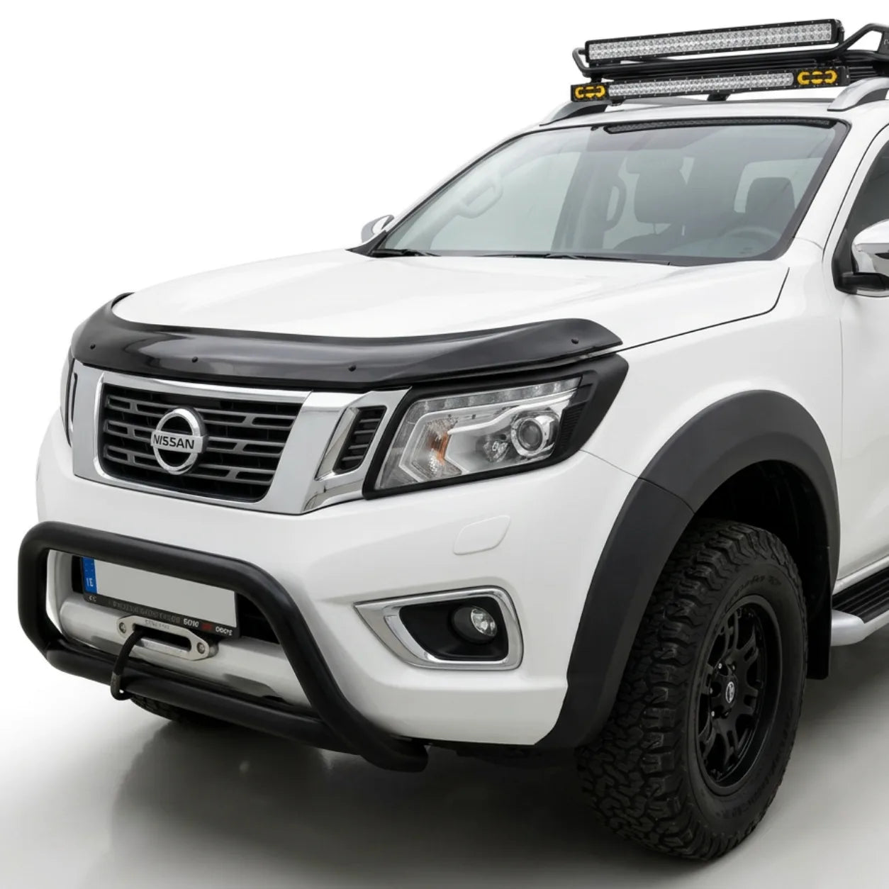 Nissan Navara NP300 Bonnet Protector — 2014–2021 Gloss Black