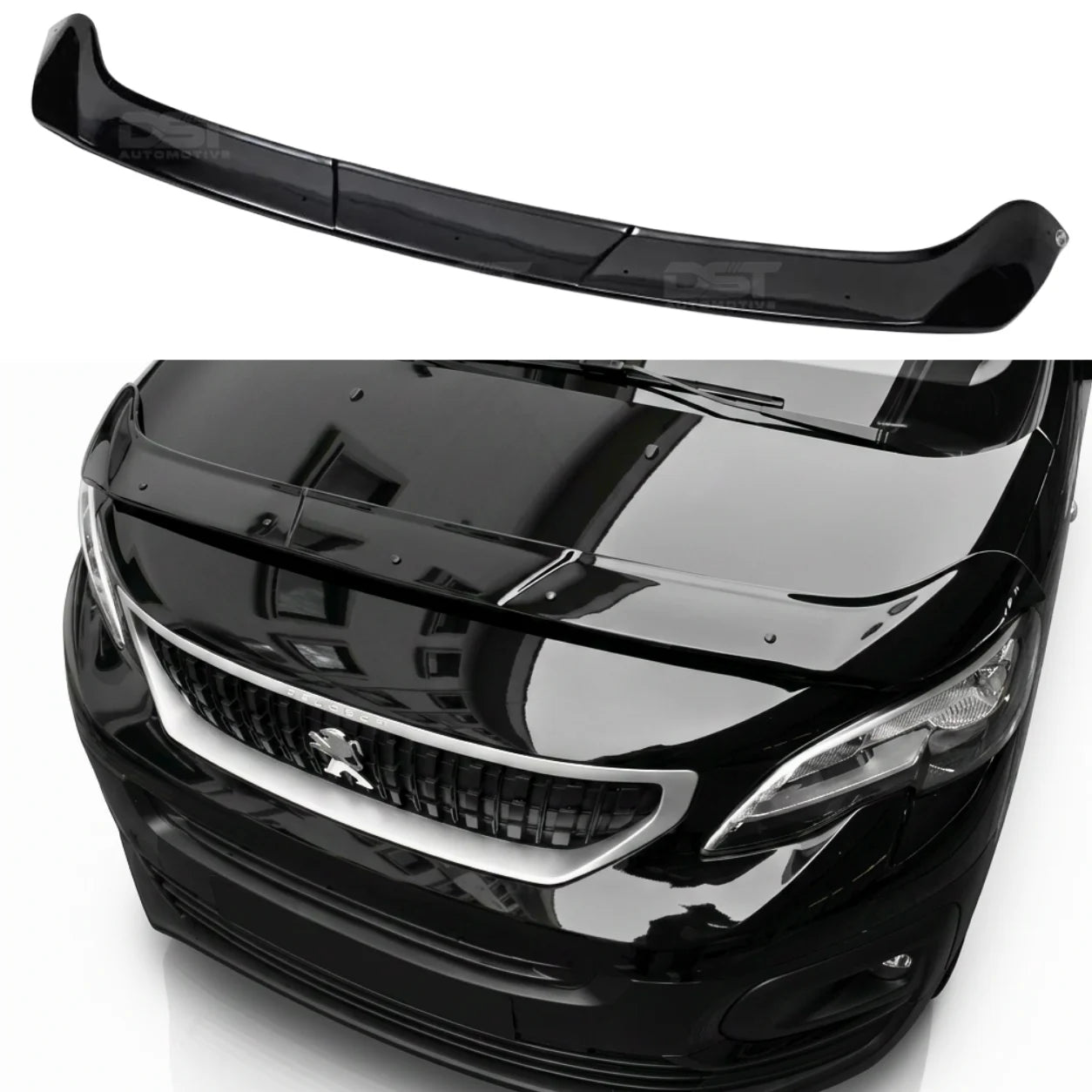 Peugeot Expert Bonnet Protector — 2019 Onwards Gloss Black