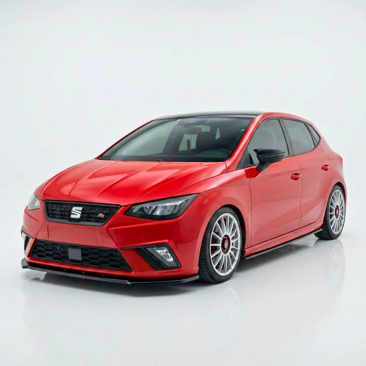 Seat Ibiza MK5 Front Splitter — 2017–2021 Gloss Black