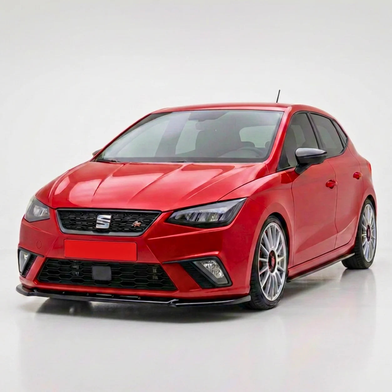 Seat Ibiza MK5 Front Splitter — 2017–2021 Gloss Black
