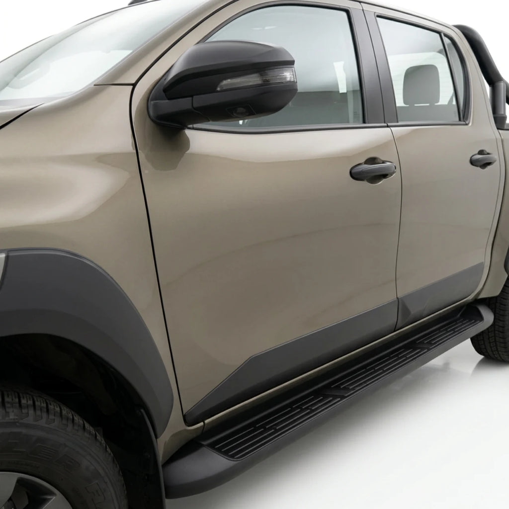 Toyota Hilux Body Cladding (4pcs) — 8th Gen 2015+ Matte Black