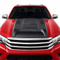 Toyota Hilux Bonnet Scoop — 8th Gen 2015–2020 Matte Black