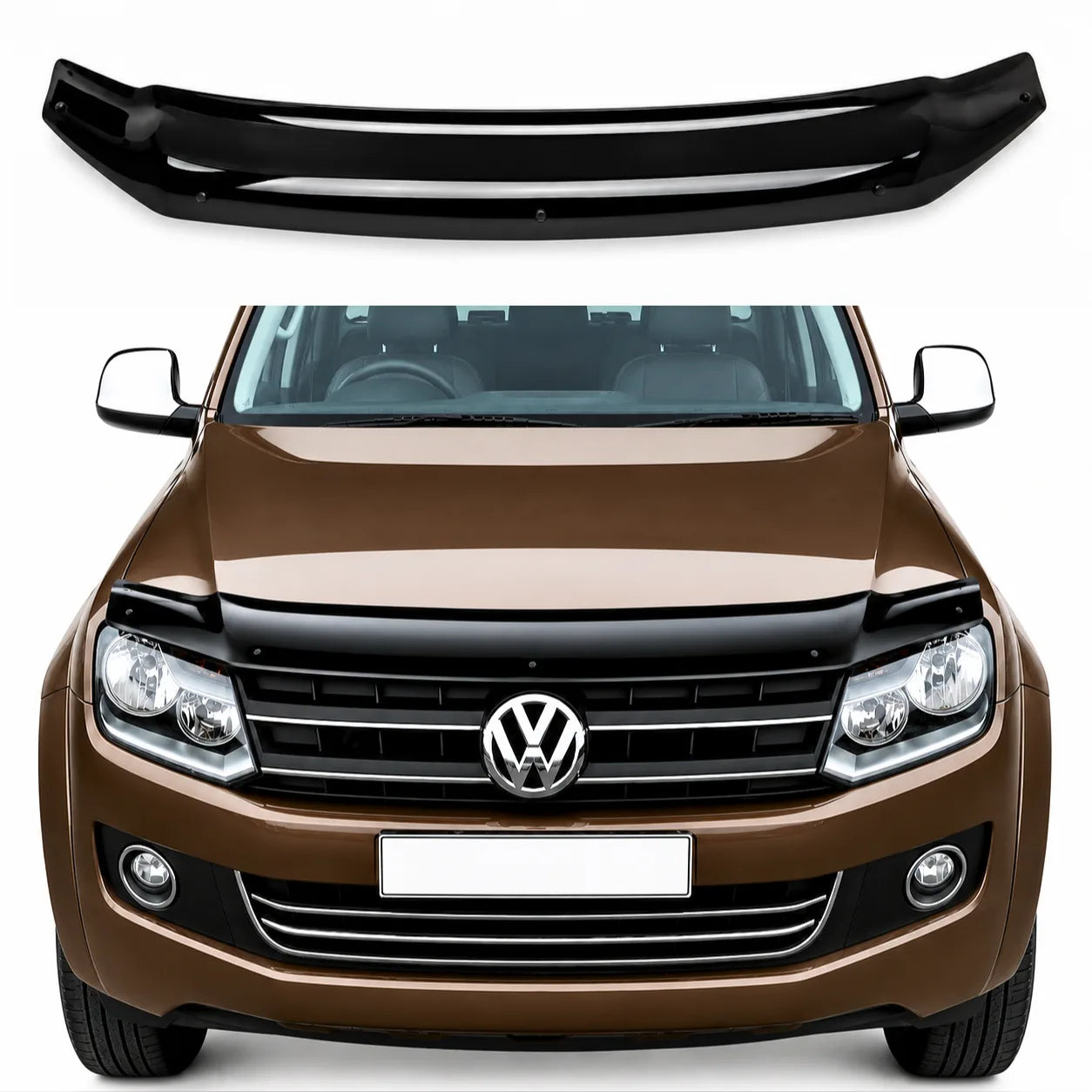 VW Amarok Bonnet Protector — MK1 2010–2022 Gloss Black