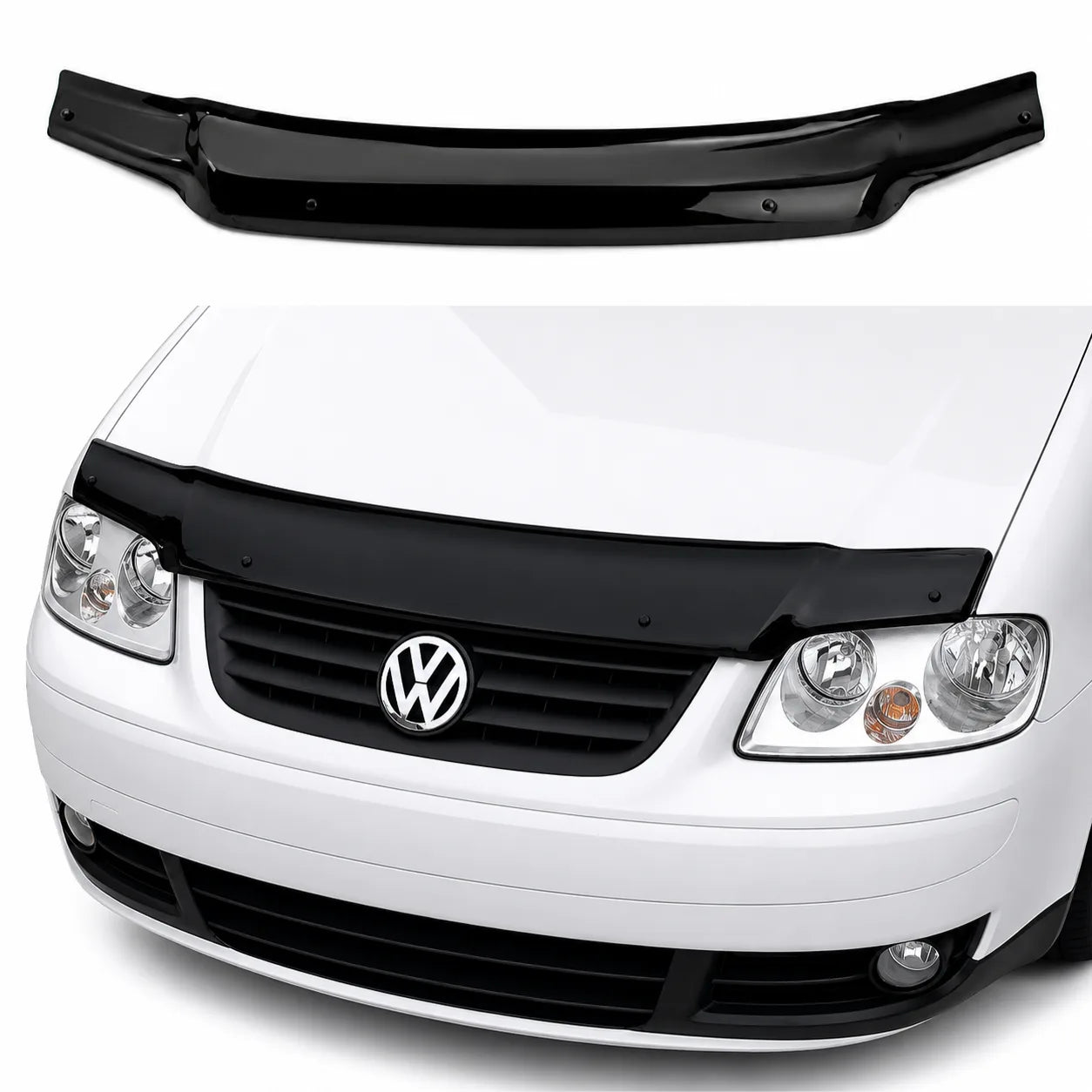 VW Caddy Bonnet Protector — Mk3 2004–2009 Gloss Black